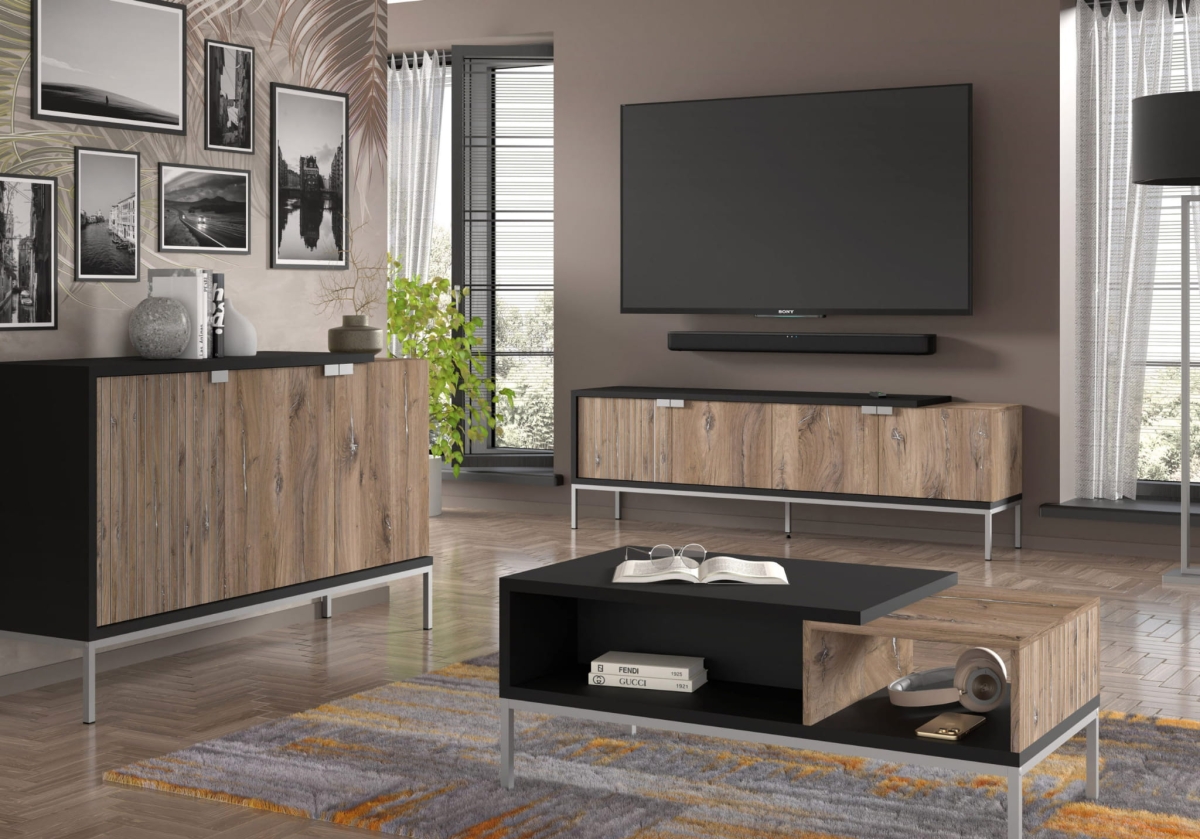 Stolik kawowy Toledo 110x55 dąb flagstaff