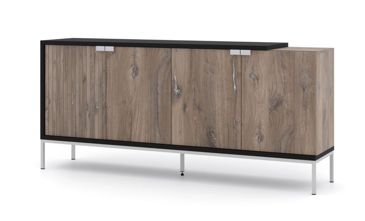 Komoda Toledo 190 4D dąb flagstaff