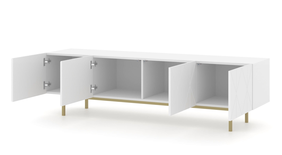 Szafka RTV Kairo 180 4D biały mat